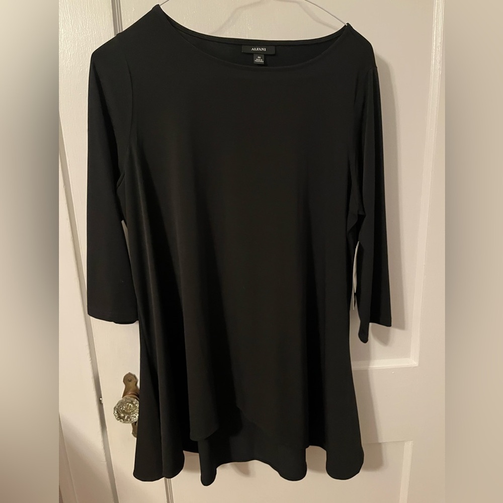 Never worn black tunic blouse by Alfani